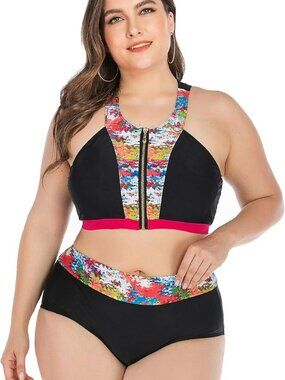 Womens Plus Size Swimsuit Swimwear Bathing Suits Tankini Bikini Boyshorts, NEW!